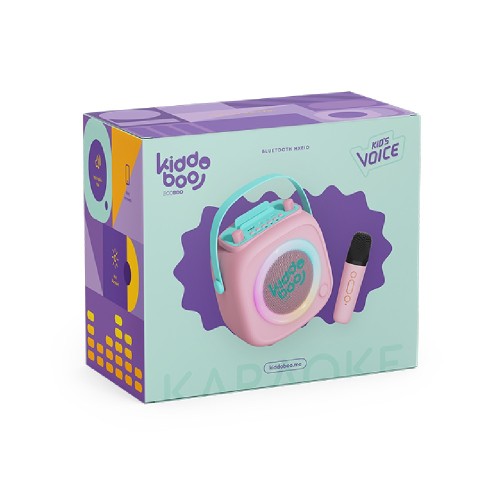 ΦΟΡΗΤΟ ΗΧΕΙΟ EGOBOO KB23028PNK BLUETOOTH KARAOKE KIDS VOICE ΜΕ ΑΣΥΡΜΑΤΟ ΜΙΚΡΟΦΩΝΟ